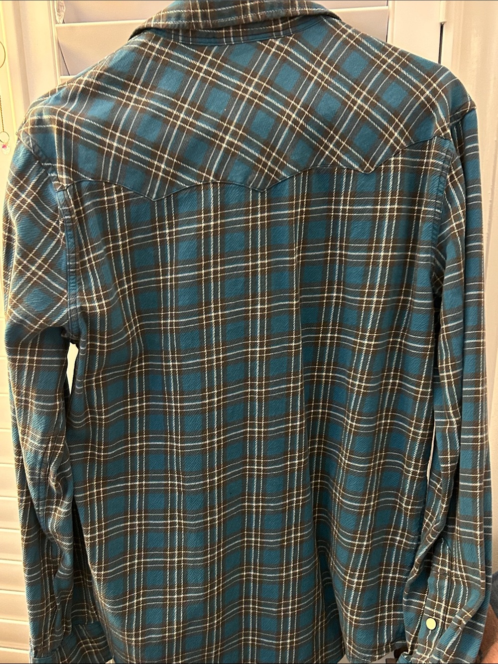 Men’s Ralph Lauren/DENIM & SUPPLY Plaid Button-Up Shirt. Light, chambray, feel. - Picture 4 of 4